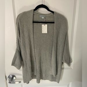 NEW Barefoot Dreams Ribbed Shrug Cardi